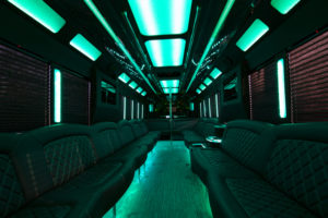 Scottsdale Party Bus - interior turquoise