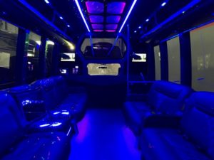 Scottsdale Party Bus purple interior